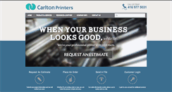 Desktop Screenshot of carltonprinters.com